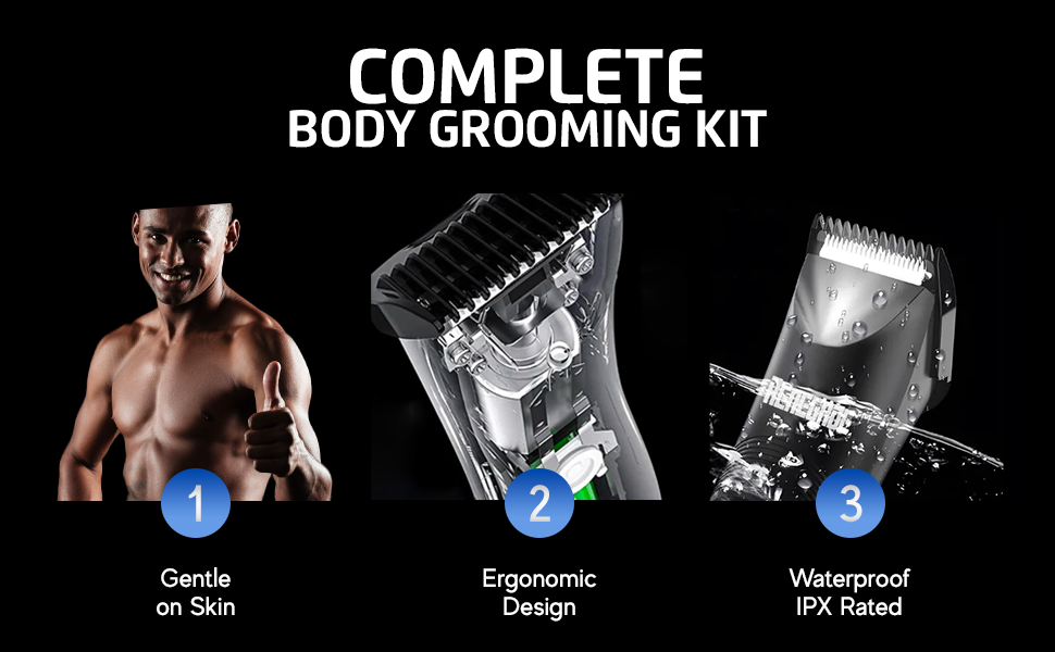 Male Grooming kit Manscape trimmer for shaving body hair