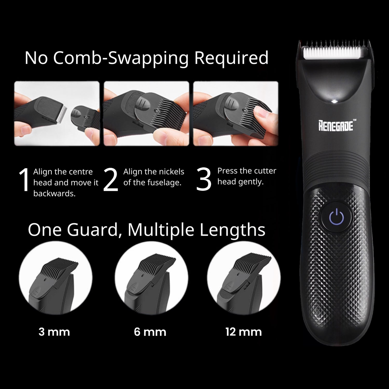 Renegade Body Hair Trimmer For Men